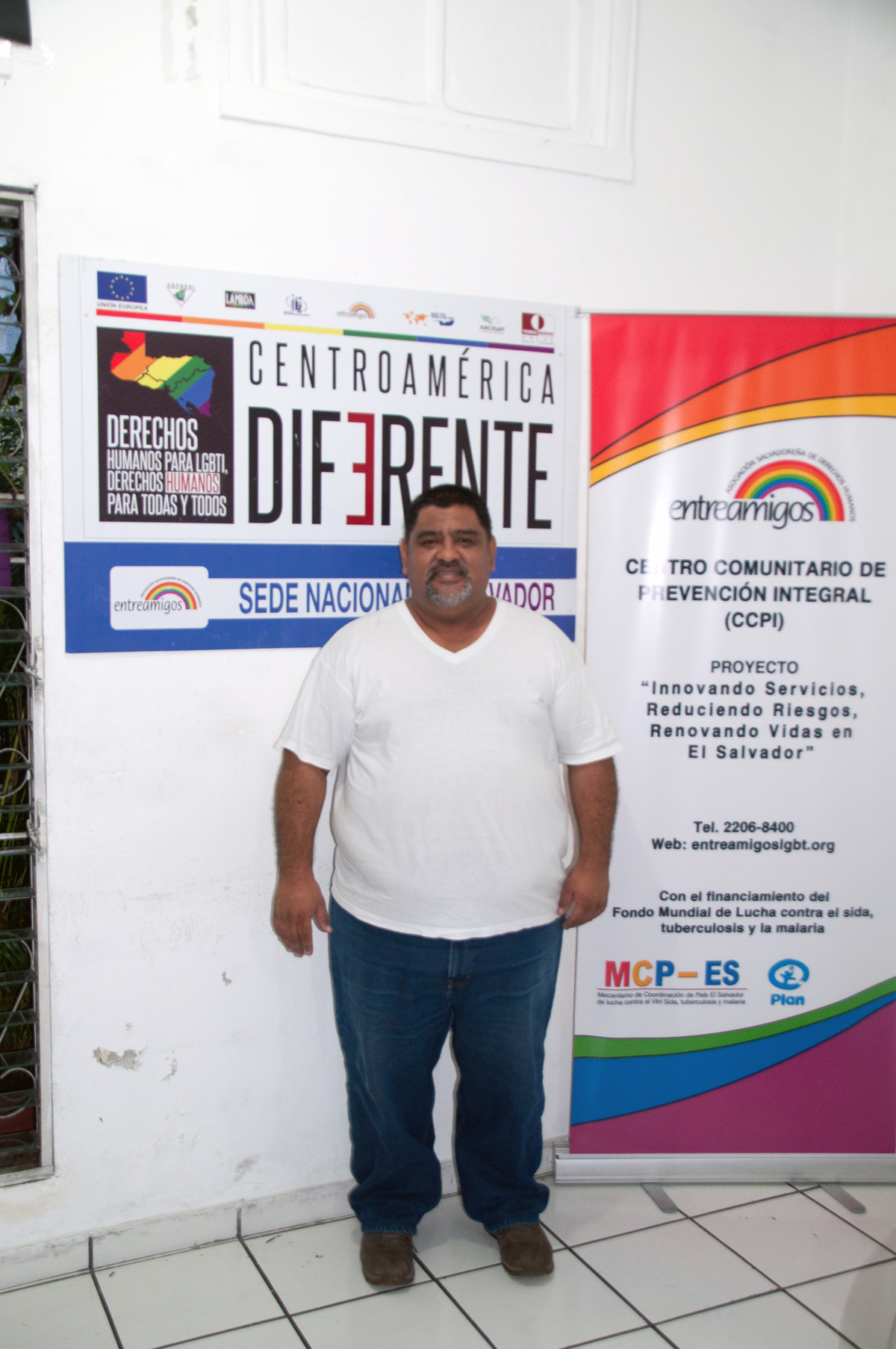 Founder and director of Entre Amigos, the LGBT organization in San Salvador.