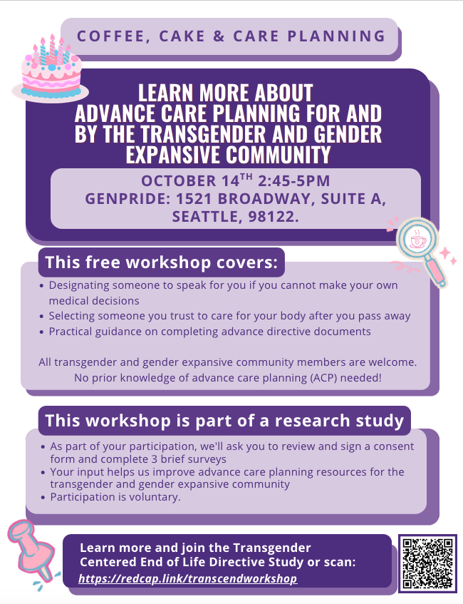 Thumbnail of the "Coffee, Cake and Care Planning" event flyer